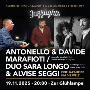 Read more about the article Antonello & Davide Marafioti / Duo Sara Longo & Alvise Seggi @ Jazzlights