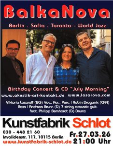 Read more about the article BalkaNova Birthday Concert  @ Jazzclub Schlot